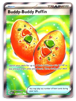 Pokemon Mega Evolution Buddy Buddy Poffin 167/132 Full Art Ultra Rare NM - Image 1