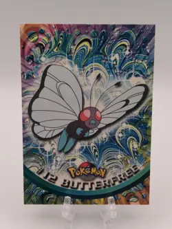1999 Topps Pokemon #12 Butterfree (TV Animation Series 1) Black Logo - Image 1