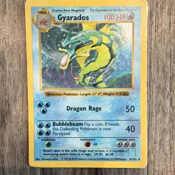 Wizards TCG Gyarados Base Set 6/102 Holo Rare Eng Unlimited 100HP 1999 - Image 1