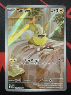 Pokemon Yamper 099/094 Holo Illustration Rare Phantasmal Flames ENG - Image 1