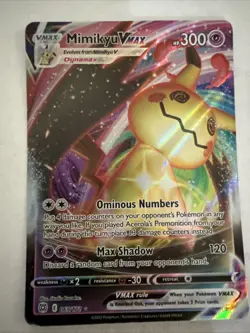 Mimikyu VMAX 069/172 Holo VMAX Rare Brilliant Stars Pokemon Near Mint - Image 1