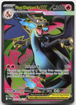 Mega Charizard X ex 109/094 Ultra Rare Phantasmal Flames Pokemon Near Mint - Image 1