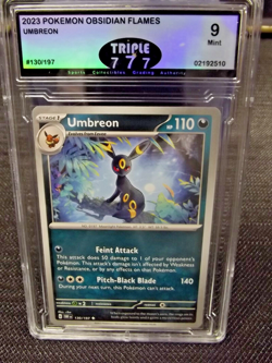 Pokemon 2023 UMBREON 130/197 Obsidian Flames OBF EN 9 Mint - Image 1