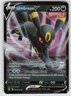 Umbreon V 094/203 Holo V Rare Evolving Skies Pokemon Holo Near Mint - Image 1