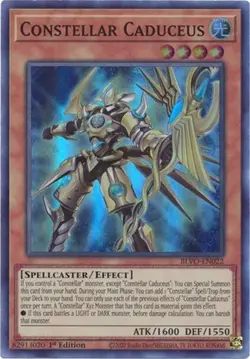 Yugioh - Constellar Caduceus (Super Rare) (1st Edition) - BLVO-EN022 (P) - Image 1