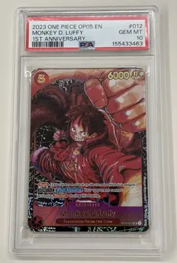 ONE PIECE MONKEY D. LUFFY 2023 AWAKENING OF THE NEW ERA 1ST ANNIV. #012 PSA 10 - Image 1