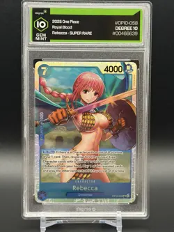One Piece Rebecca Super Rare Royal Blood OP10-058 2025 Degree 10 - Image 1
