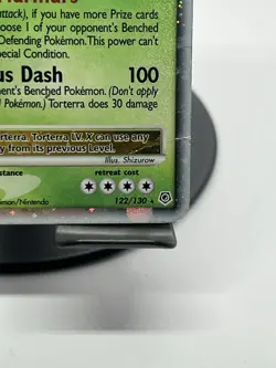 Pokemon TCG Torterra LV.X 122/130 Diamond and Pearl Ultra Rare DMG - Image 4