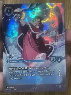 Disney Lorcana Belle 236/204 Enchanted Shimmering Skies NM Pack Fresh - Image 3