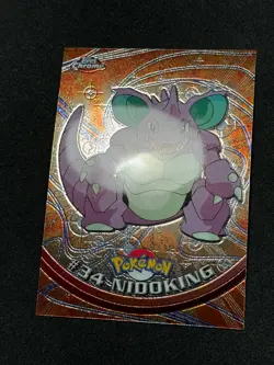 Pokemon Nidoking #34 Topps Chrome Base Holo Copy 2 NM - Image 2