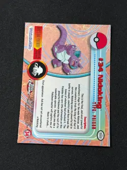 Pokemon Nidoking #34 Topps Chrome Base Holo Copy 2 NM - Image 3