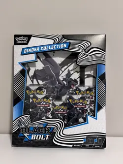Pokemon Trading Card Game Scarlet & Violet Black Bolt Binder Collection SEALED - Image 1