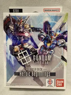 Gundam Card Game Starter Deck ST01 Heroic Beginnings English New Factory Sealed - Image 1
