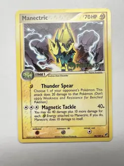 💥Pokemon Manectric Prerelease Stamp Promo EX Deoxys 38/107 -MINT FRESH 💥 - Image 1