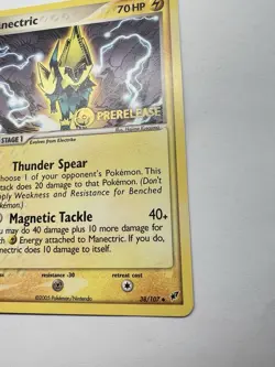 💥Pokemon Manectric Prerelease Stamp Promo EX Deoxys 38/107 -MINT FRESH 💥 - Image 2