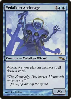 Vedalken Archmage Jumpstart Regular MTG TCG M/NM Mint Rare Magic Card - Image 1