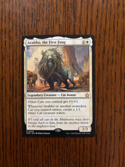 Custom Commander EDH Arahbo, the First Fang Deck, Cats. Full art lands!- MTG - Image 1