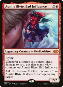 Auntie Blyte, Bad Influence Jumpstart 2022 HP MTG - Image 1