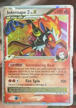 Pokemon Infernape E4 LV.X 2009 Holo Platinum Rising Rivals #108/111 - Image 1