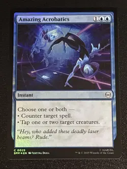 MTG Universes Beyond: Spider-man Amazing Acrobatics Foil 0025 NM - Image 1