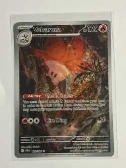 2025 Pokemon Black Bolt Volcarona Illustration Rare #100/086 - Image 1