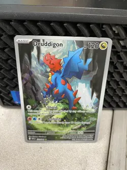 Pokemon TCG Druddigon 151/086 Illustration Rare White Flare - Image 1