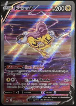 Pokemon TCG Raikou V Crown Zenith: Galarian Gallery Gg41/Gg70 Holo Ultra Rare - Image 1