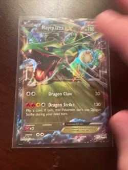 Rayquaza EX XY73 Pokemon TCG XY Promo - Black Star Promos Ultra Rare NM 0914#300 - Image 1