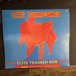 Pokemon TCG Sword & Shield Elite Trainer Box ETB Zamazenta English 2020 Sealed - Image 1
