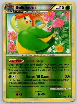 Bellossom 1/90 Holo Rare HGSS Undaunted Pokemon Reverse Holo HP - Image 1