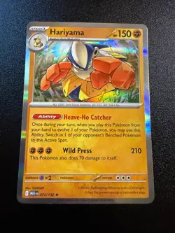 Pokemon Mega Evolution Hariyama 73/132 Holo Rare - Image 1