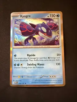 Kyogre #34 Pokemon Mega Evolution Holo Rare - Image 1
