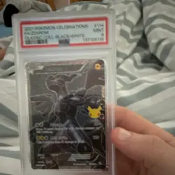 Pokemon Celebrations Classic Collection Zekrom Holo 114/114 2021 PSA 9 - Image 1
