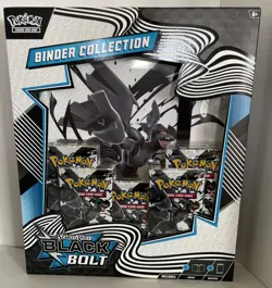 🔥 Pokemon TCG Scarlet & Violet Black Bolt Binder Collection NEW SEALED Unova - Image 1
