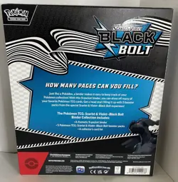 🔥 Pokemon TCG Scarlet & Violet Black Bolt Binder Collection NEW SEALED Unova - Image 2