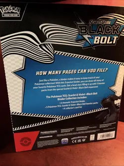 Pokemon TCG Scarlet & Violet 10.5 Black Bolt Binder Collection Box - IN HAND!! - Image 4