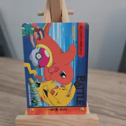 Pokemon Charmander Pikachu Carddass Anime Collection No.185 Vintage BANDAI 1999 - Image 2
