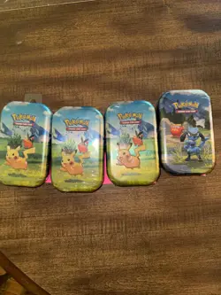 Pokemon HEAVY🔥 4x Mega Evolution Ascended Heros mini tins FACTORY SEALED - Image 2