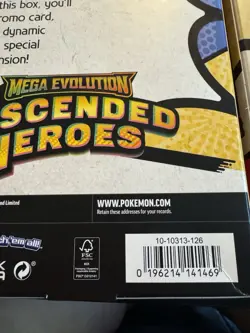 Pokemon TCG Mega Evolution—Ascended Heroes Mega ex Box 3-Box Lot Promo 2026 - Image 2