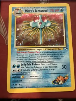 Misty's Tentacruel Holo 10/132 Gym Heroes NM Pokemon - Image 1