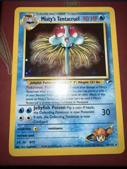 Misty's Tentacruel Holo 10/132 Gym Heroes NM Pokemon - Image 2