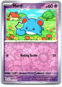 Marill 073/191 Common Surging Sparks Pokemon Reverse Holo Near Mint - Image 1
