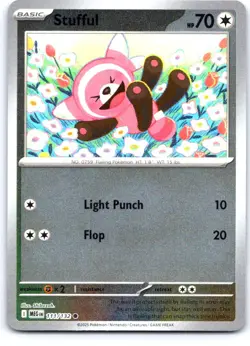 Stufful 111/132 Common Mega Evolution Pokemon Reverse Holo Near Mint - Image 1