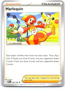 Harlequin 083/086 Uncommon White Flare Pokemon Near Mint - Image 1
