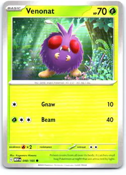 Venonat 048/165 Common 151 Pokemon Near Mint - Image 1