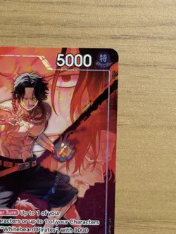 Op16-001 Portgas.D.Ace Alt Art Leader The Time Of Battle One Piece Tcg - Image 3