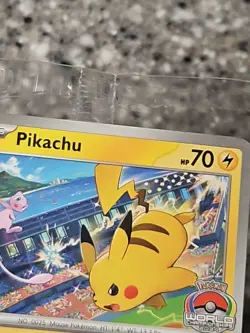 Pokemon TCG Pikachu SVP190 - S&V World Champ 2024 Promo Card - Sealed! Near Mint - Image 2