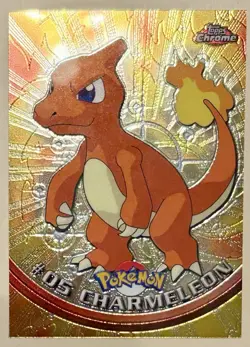 #05 Charmeleon Spectra Chrome Topps TV Animation Pokemon Card 2000 - Image 1