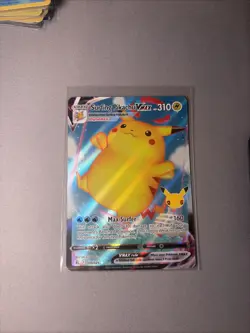 Pokemon Surfing Pikachu VMAX Ultra Rare Holo Full Art Celebrations 009/025 310HP - Image 1