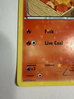 LP Torchic RC5/RC25 Legendary Treasures Radiant Collection Holo Pokemon card - Image 3